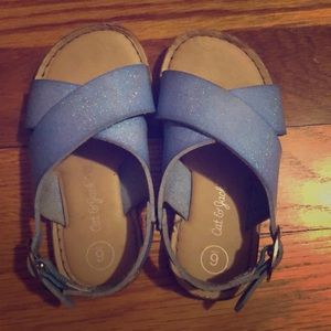 Blue sandals